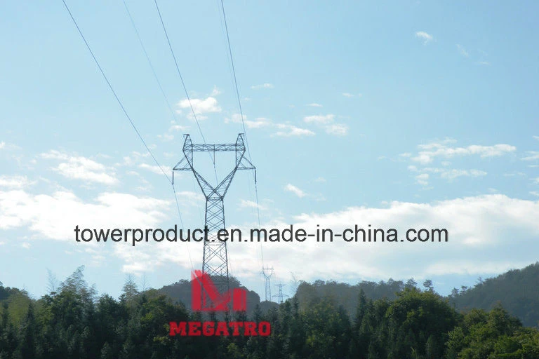 220kv Single Circuit Cat Head Transmission Steel Tower