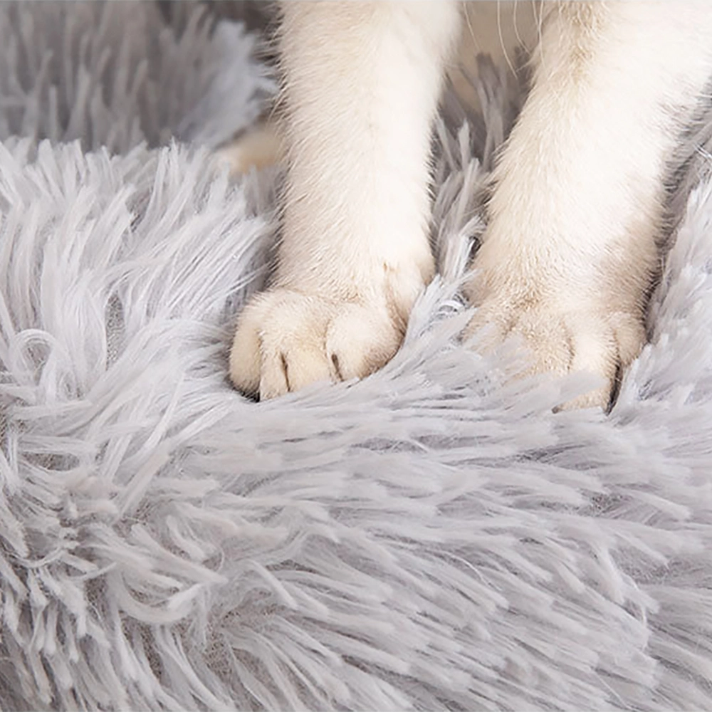 Washable Round Pet Plush Bed